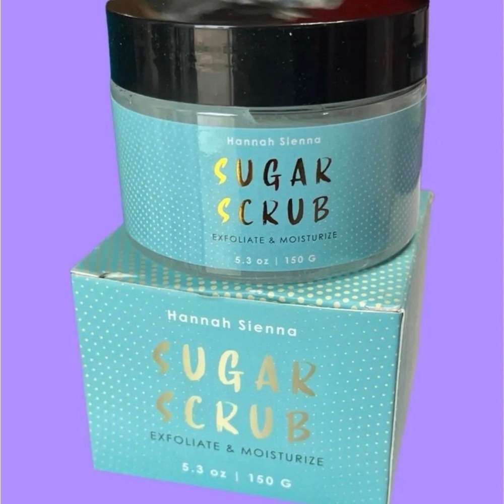 NEW! Hannah sienna sugar scrub exfoliator and moisturizer
